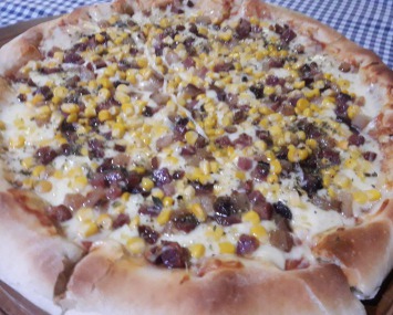 Pizza Bacon com Milho